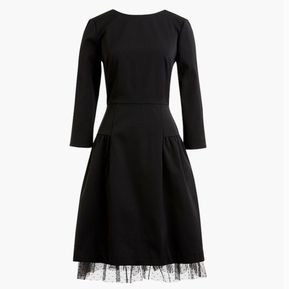 🎉 HP 🎉 NWT❣️  J. Crew Dress with Tulle Hem - Picture 4 of 6